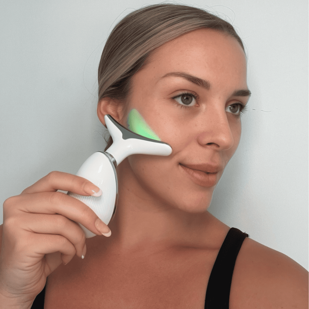 GlowSkin™ – Massageador Facial Rejuvenescedor com Luz de LED
